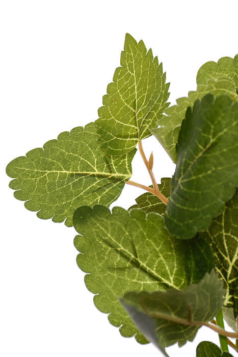 12" Peppermint Leaf Bush Green