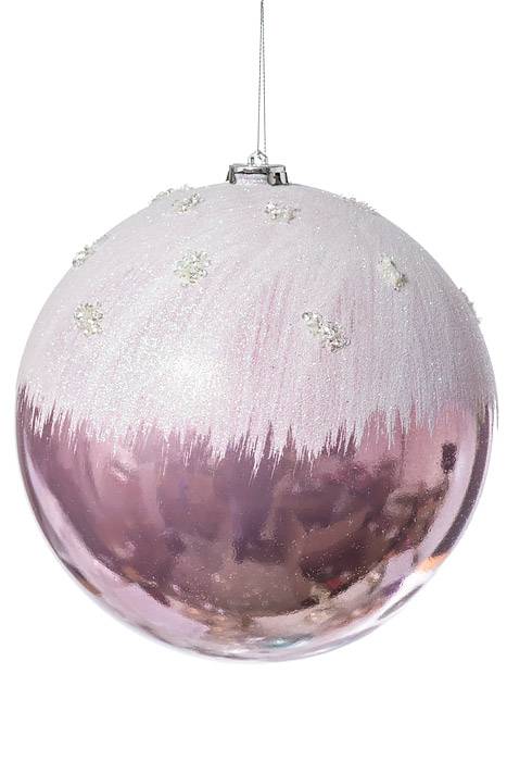 200mm Plastic Ball W/Snow Pink