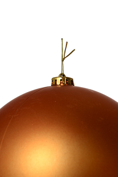 200Mm Matte Plastic Ball Ornament Copper