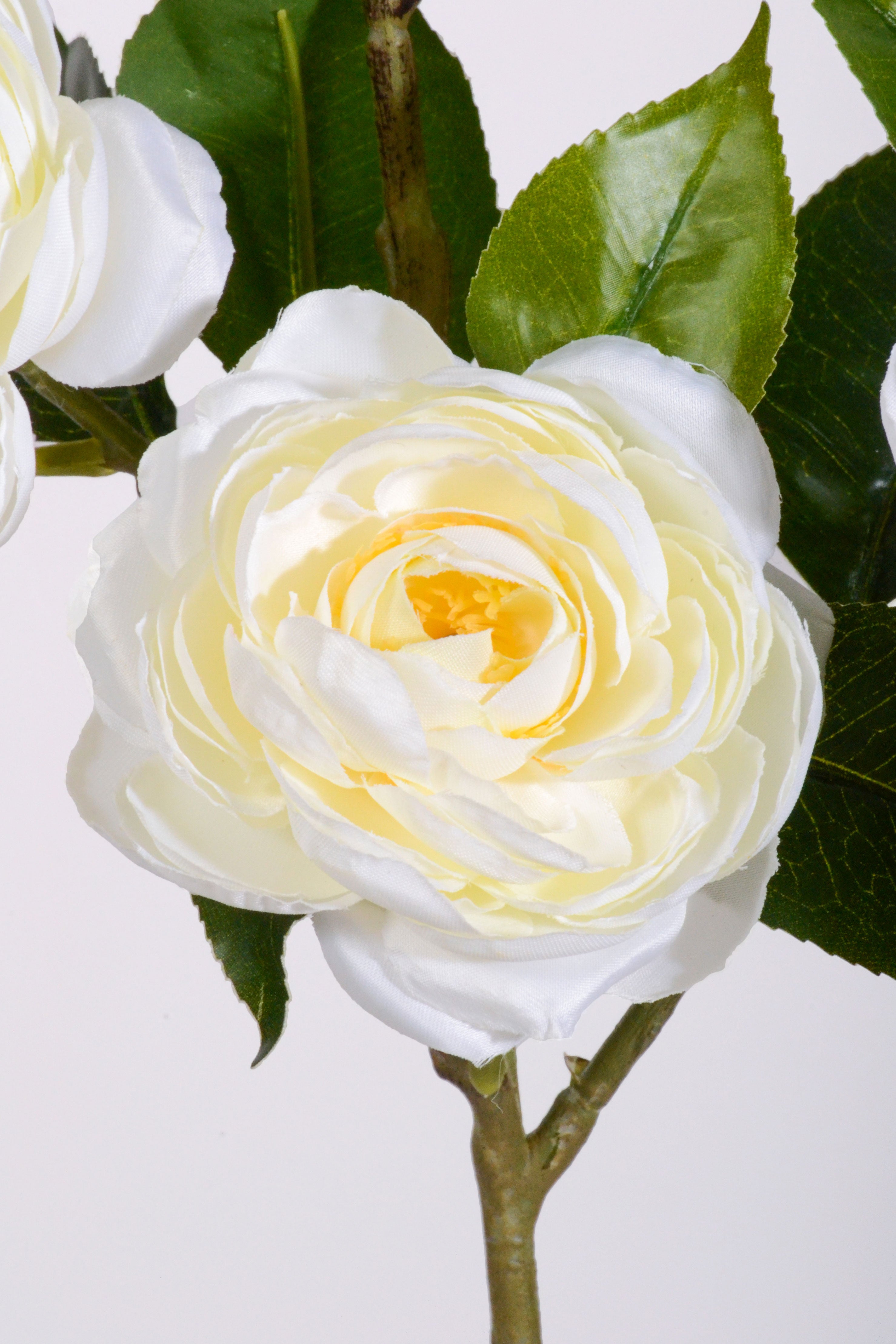 29.5" Silk Camellia Spray White