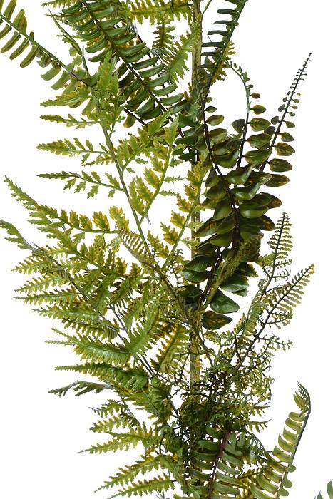 5ft Mixed Fern Garland Green