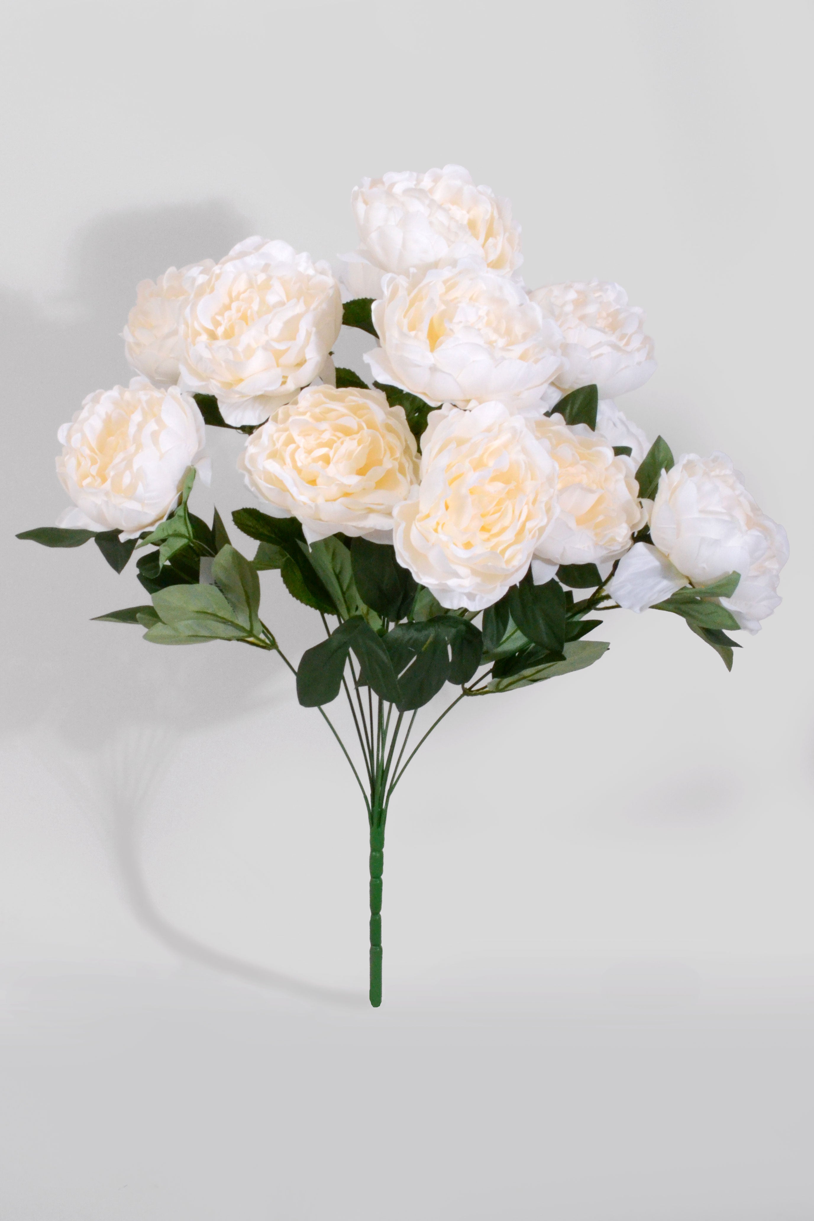 20" Silk Peony Bush Ivory