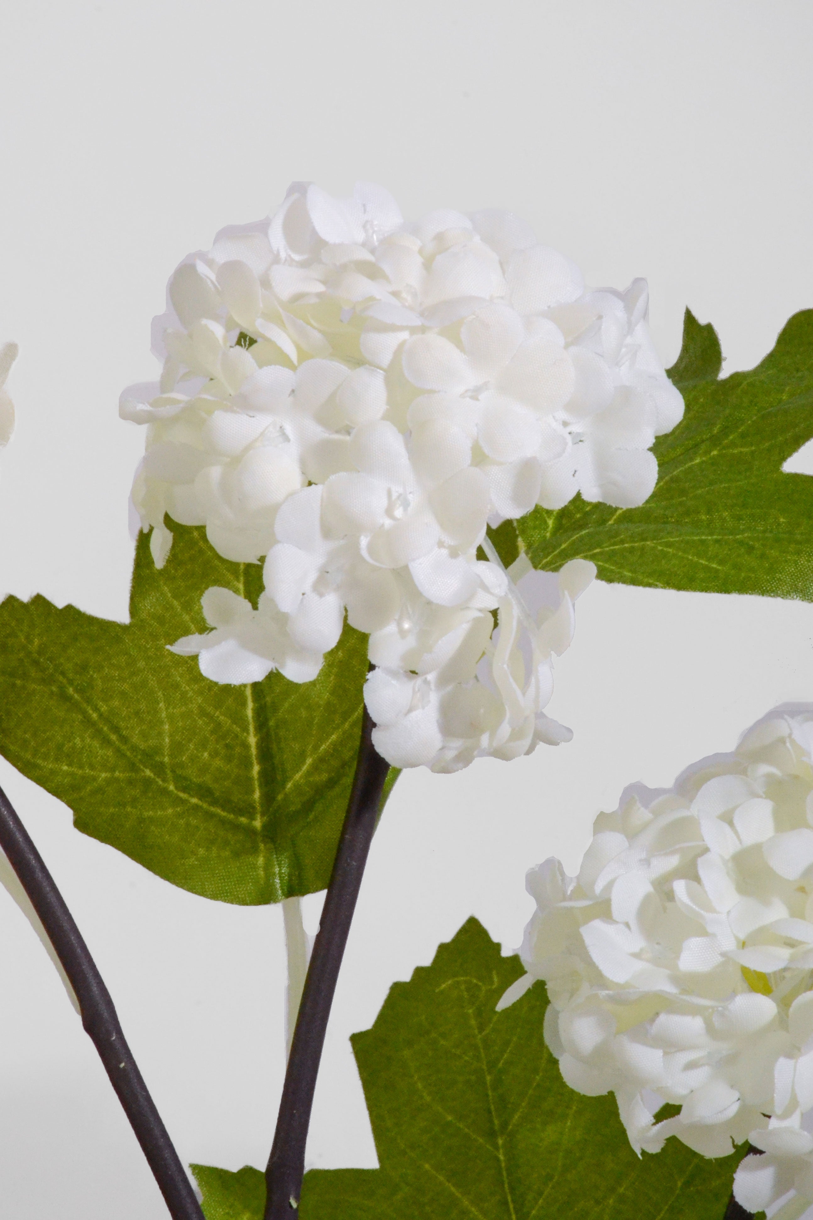 25" Silk Snowball Spray Cream
