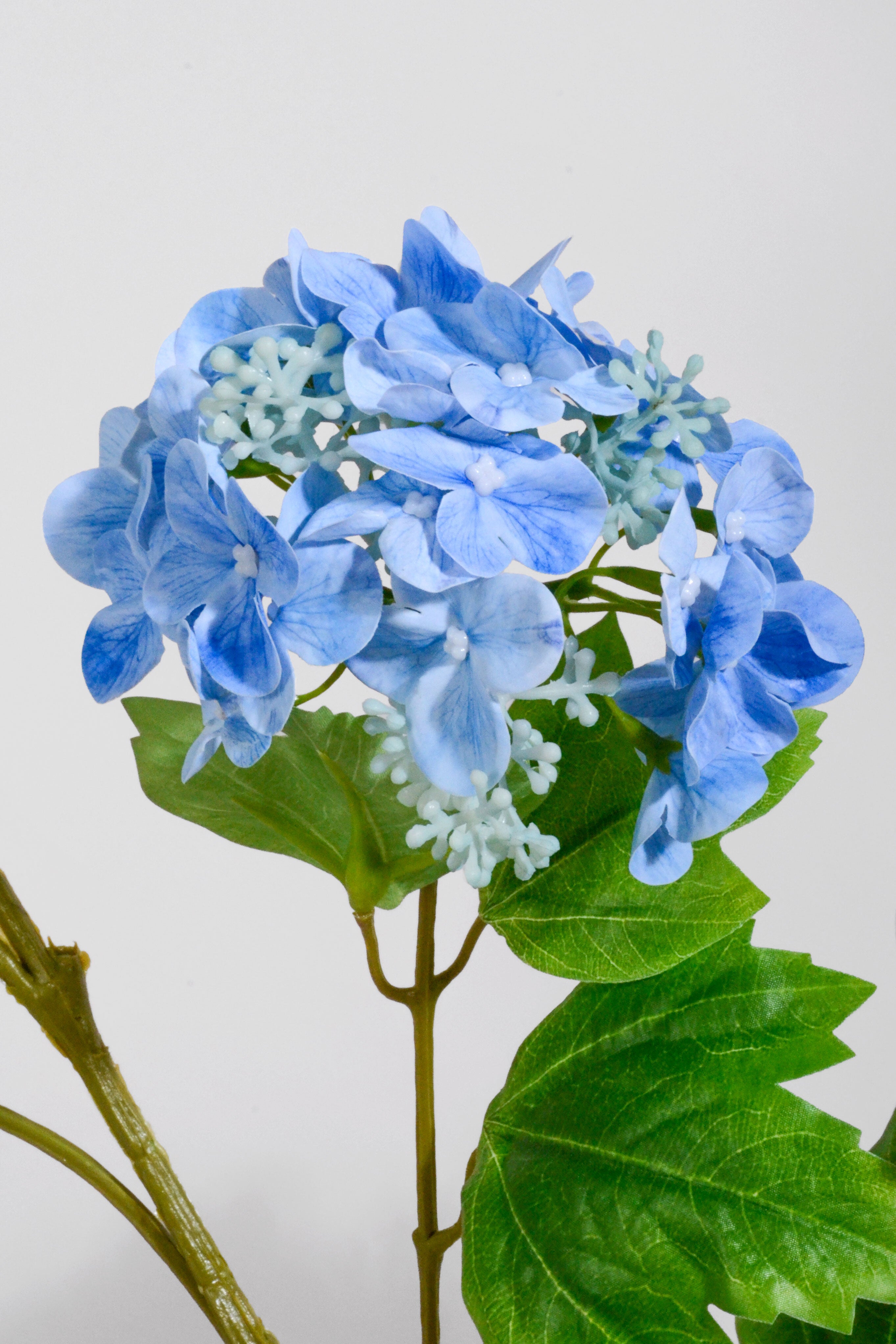37" Silk Snowball Spray Blue