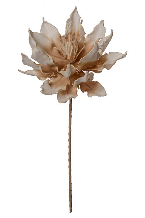 32" Foam Flower Spray Beige