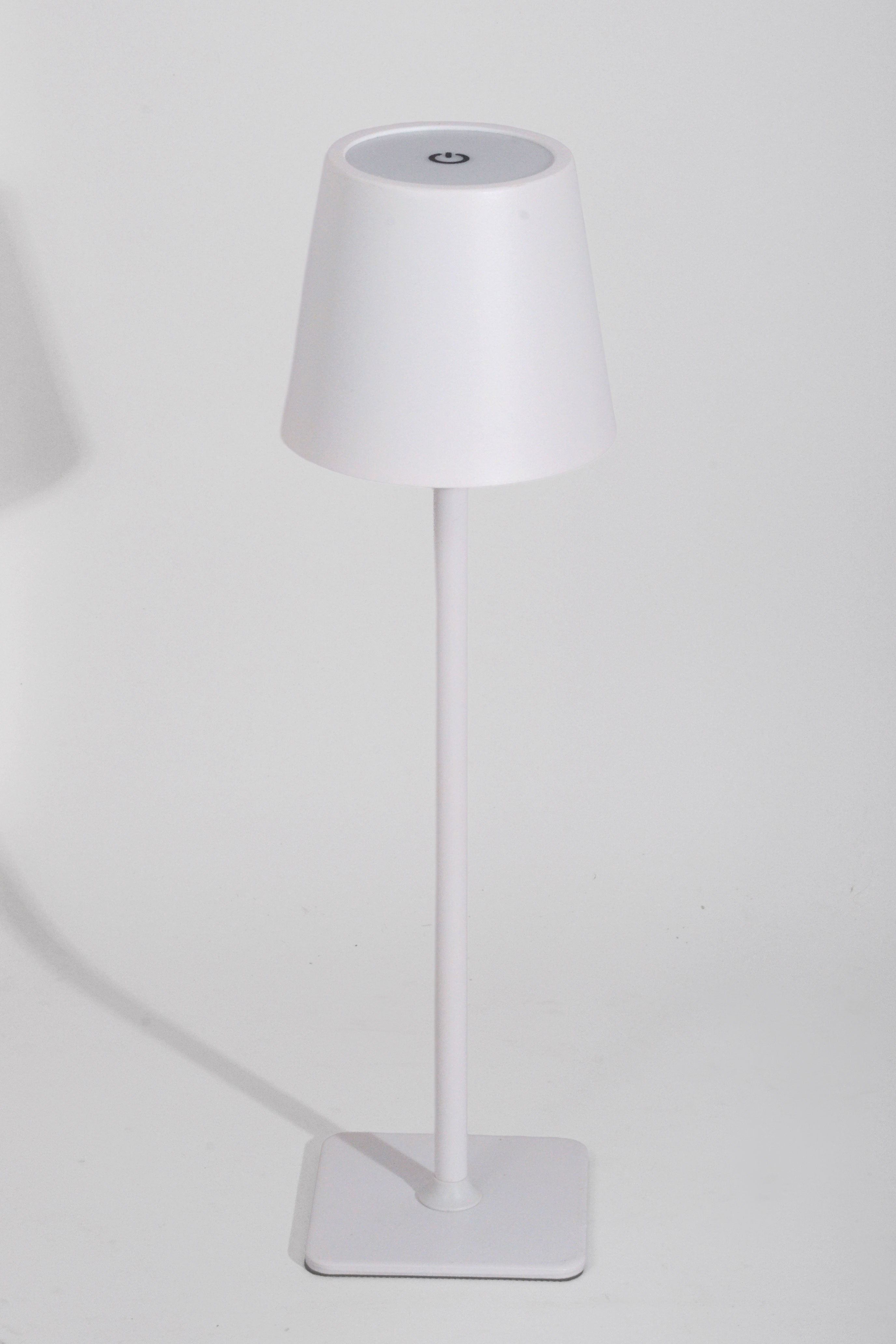 15" Usb Charging Touch Lamp White