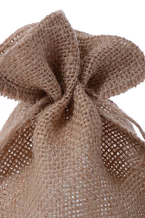 5" X 7" Jute Bag Natural Pkg/12