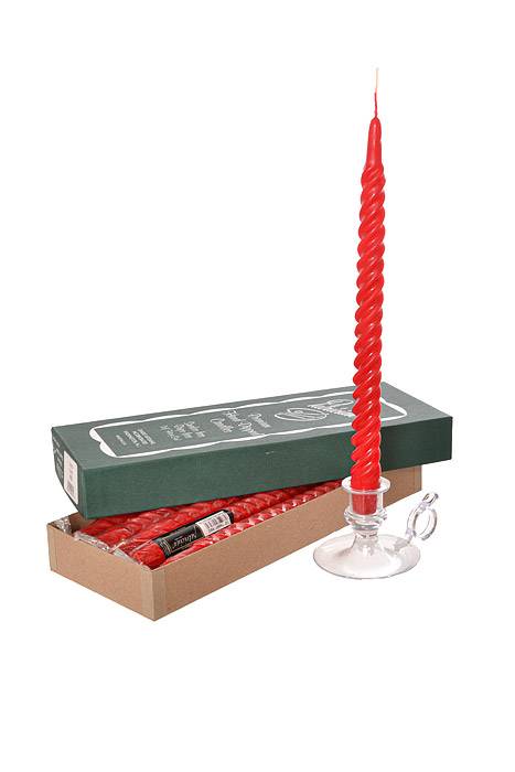 12" Patrician Twisted Taper Red Box/12