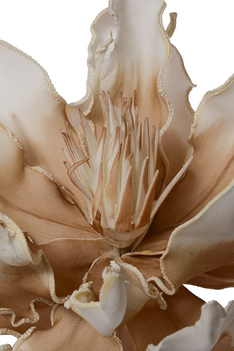 32" Foam Flower Spray Beige