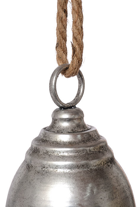 13" Jingle Bell Ornament Silver