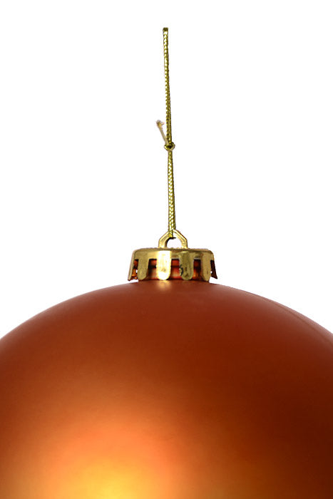150Mm Matte Plastic Ball Ornament Copper
