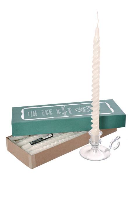 12" Patrician Twisted Taper White Box/12