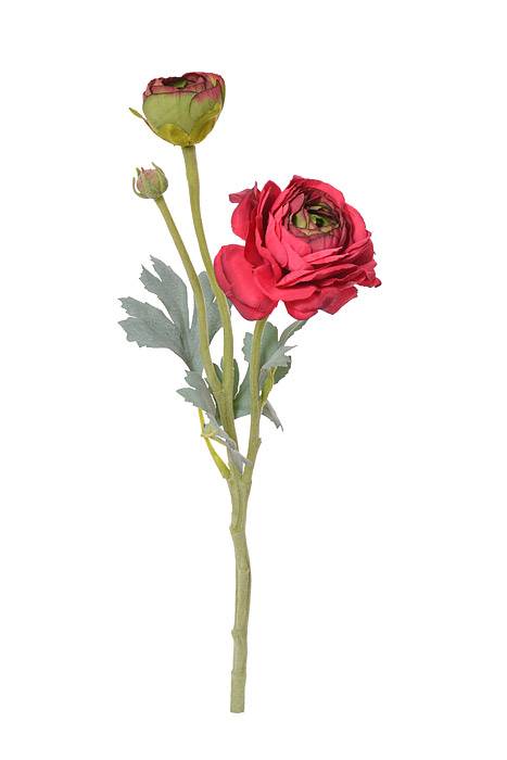 15" Silk Ranunculus Spray W/bud Beauty