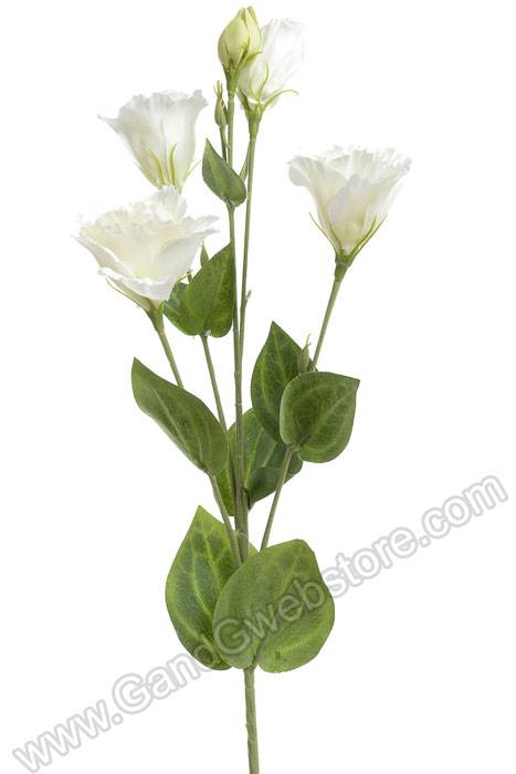 30" Silk Lisianthus Spray Cream/white