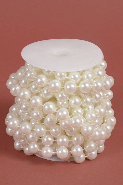 14mm X 8yds Pearl Garland Ivory