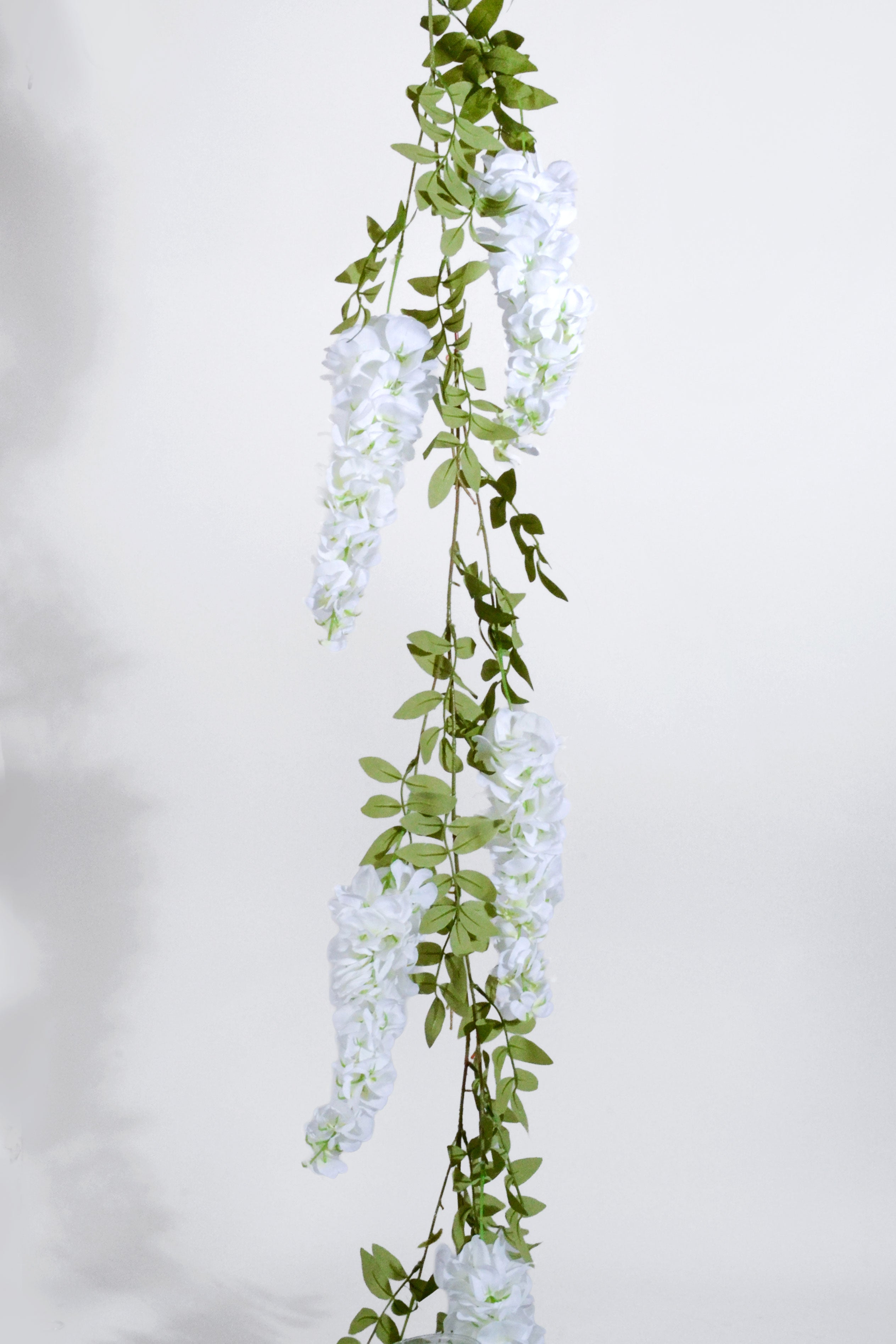 6Ft Artificial Wisteria Garland Cream