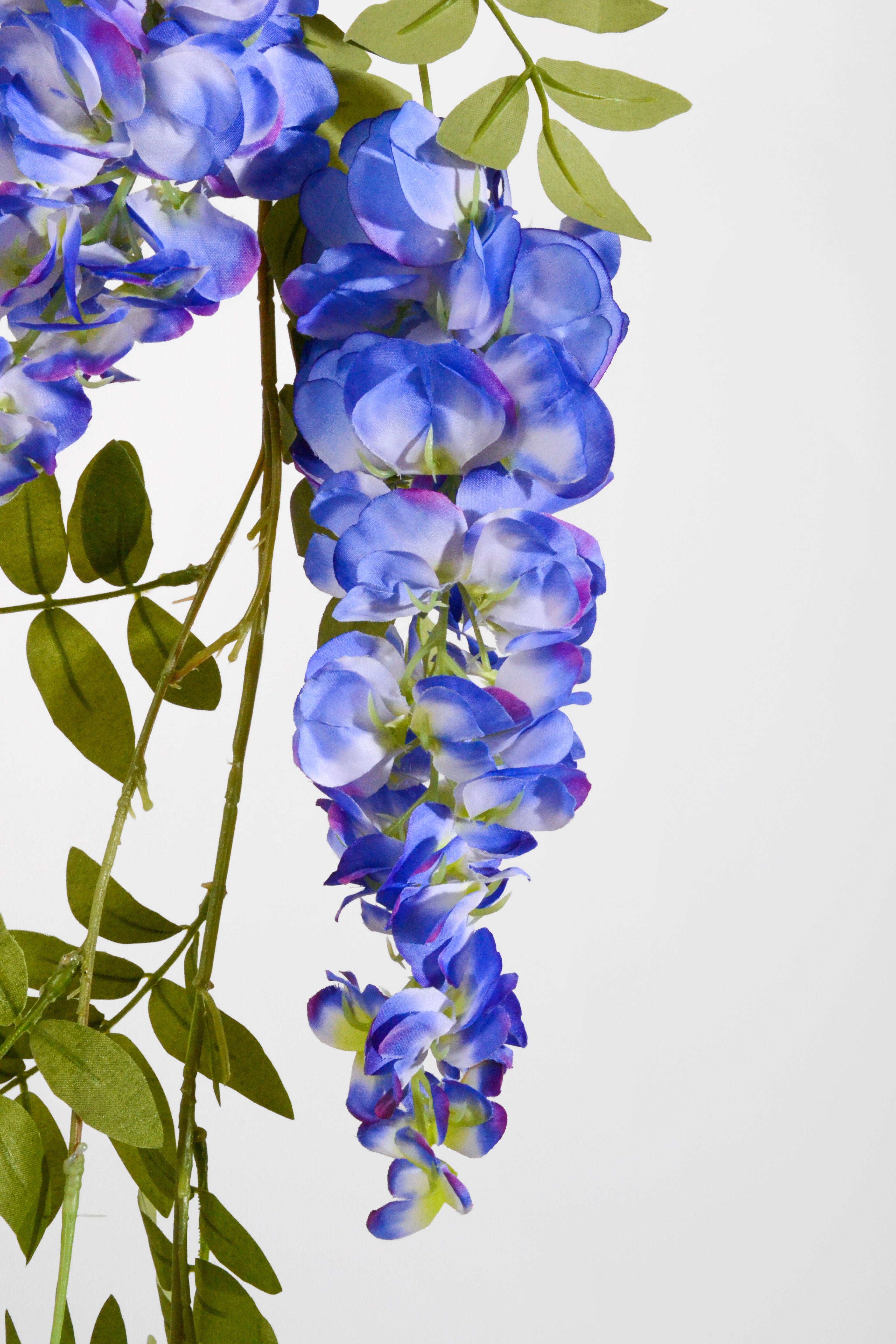 6Ft Artificial Wisteria Garland Blue