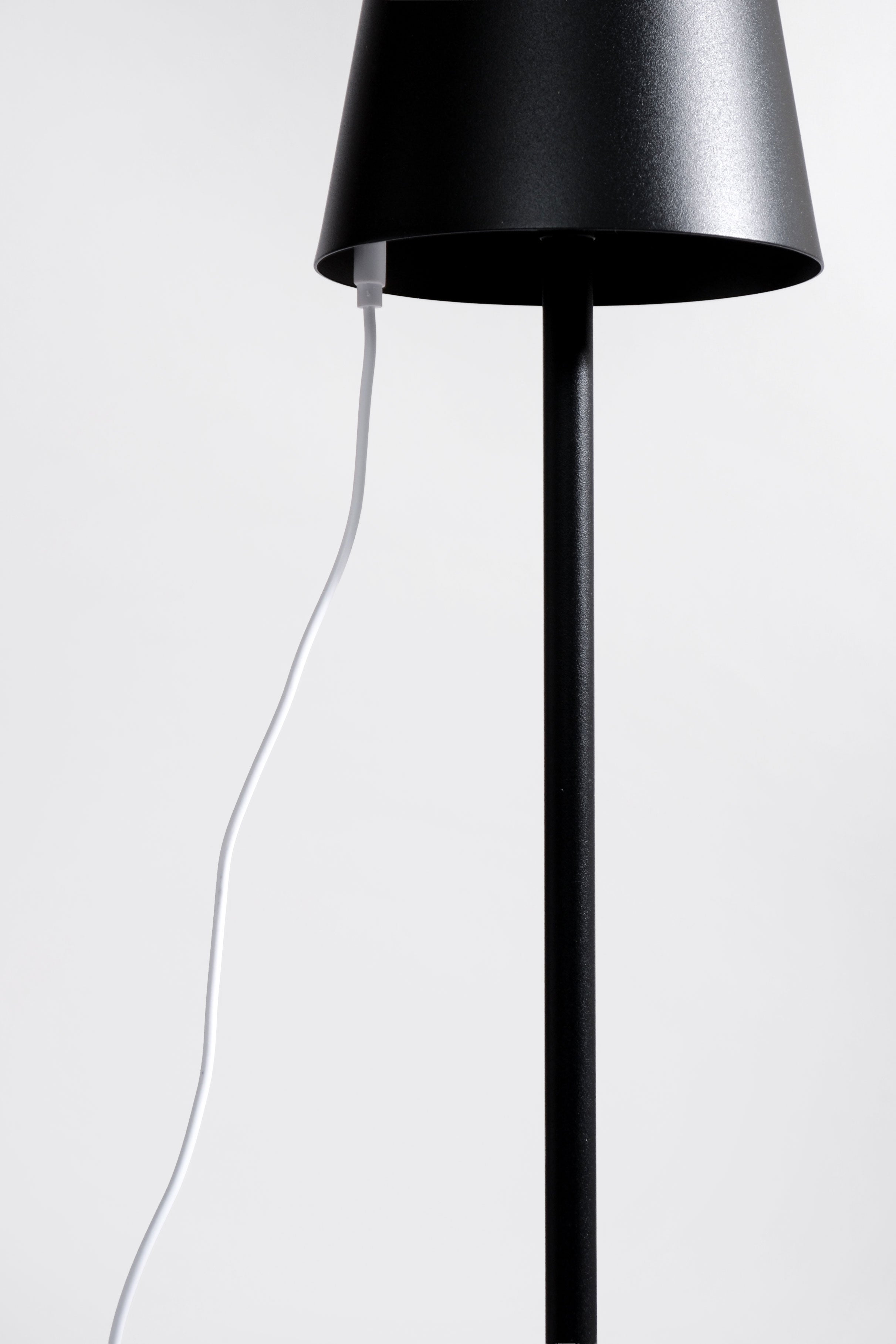 15" Usb Charging Touch Lamp Black
