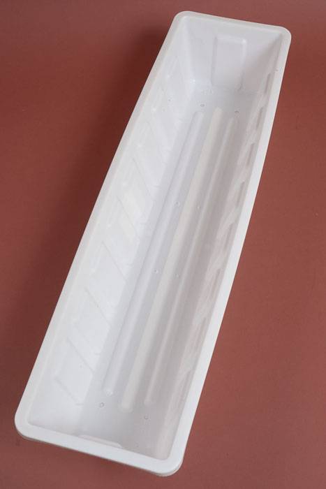 29.75" X 8" Plastic Flower Box White