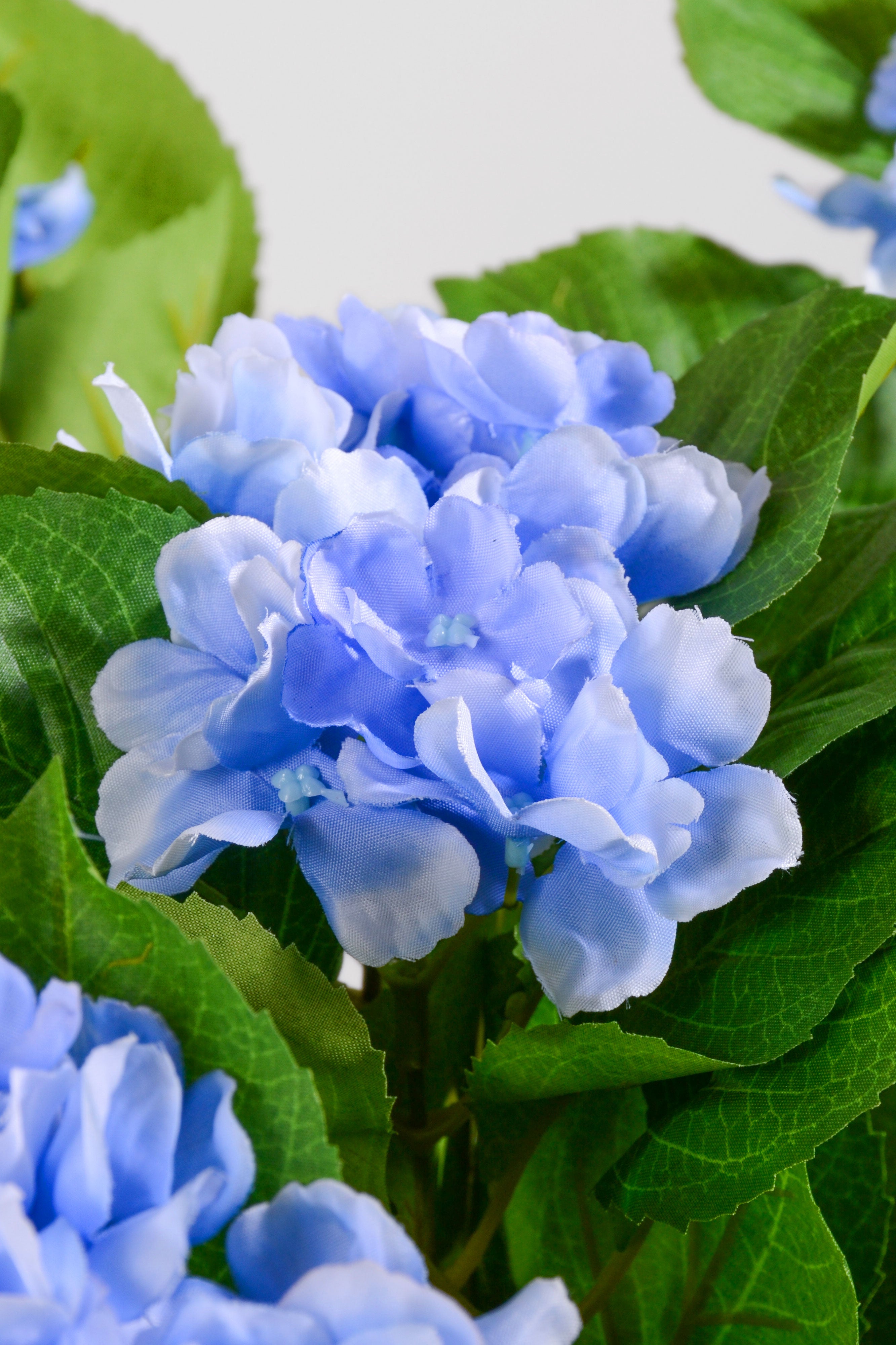 21" Uv Silk Hanging Hydrangea Plant Blue