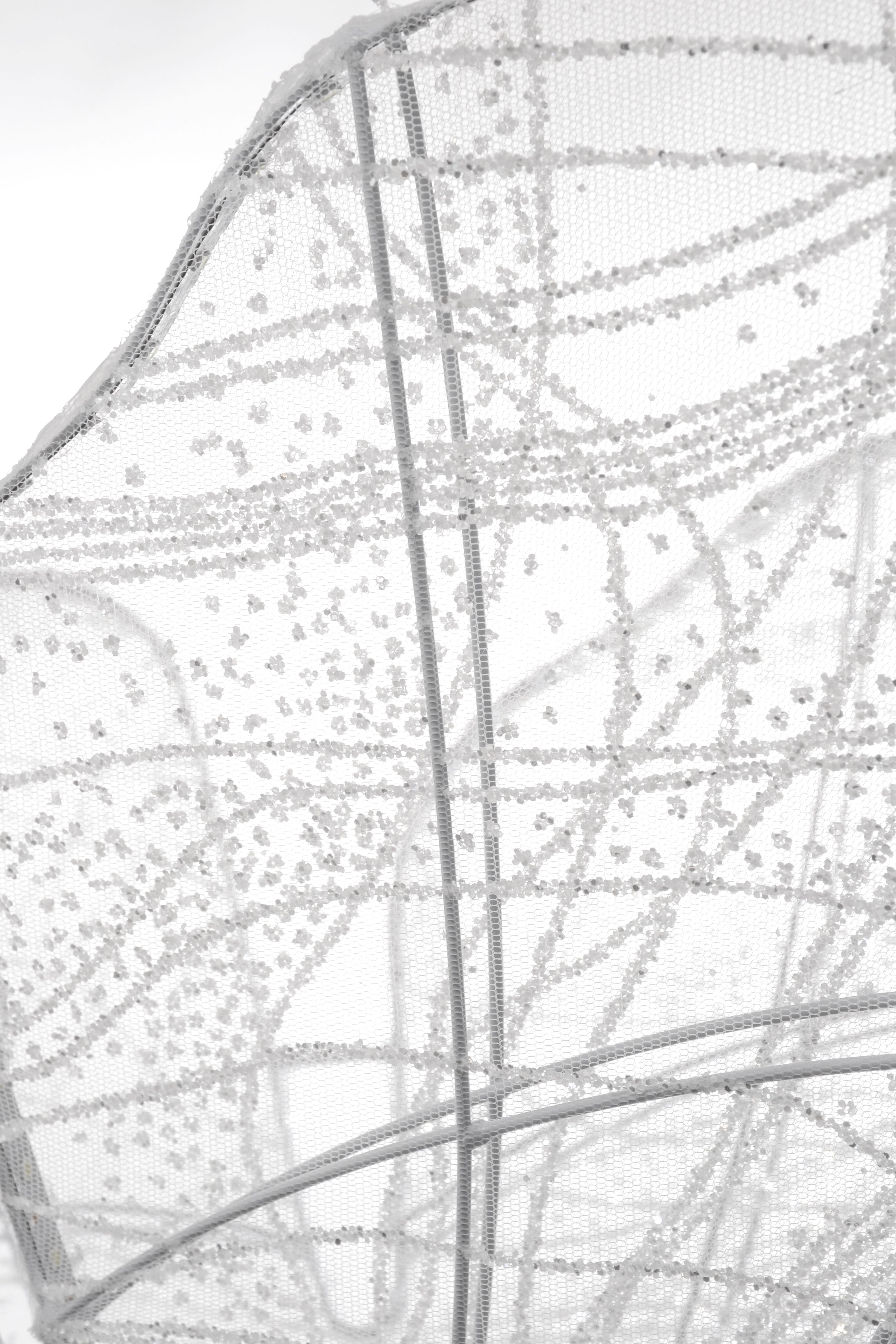 24" Lamp Butterfly Stand White