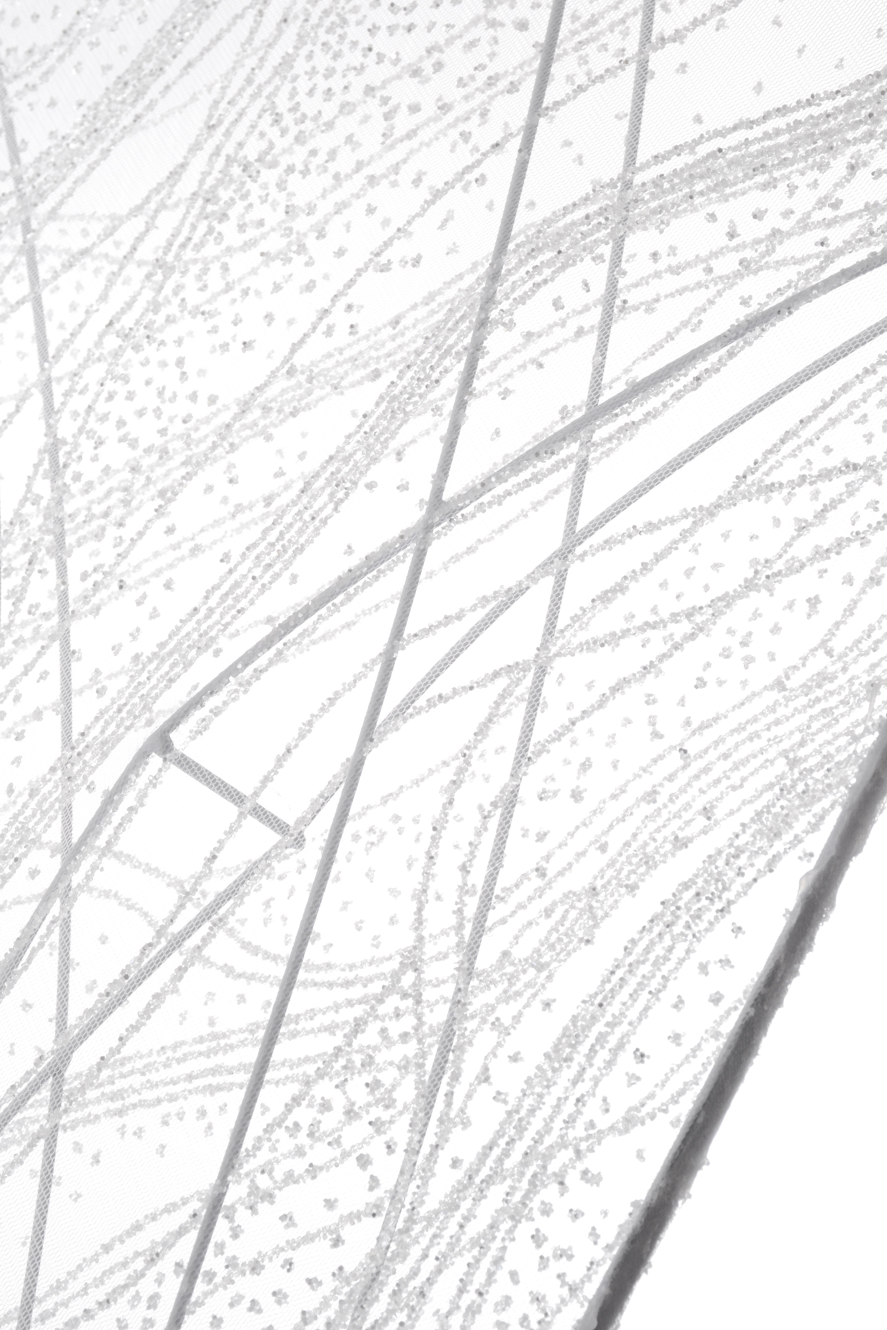 36" Lamp Butterfly Stand White