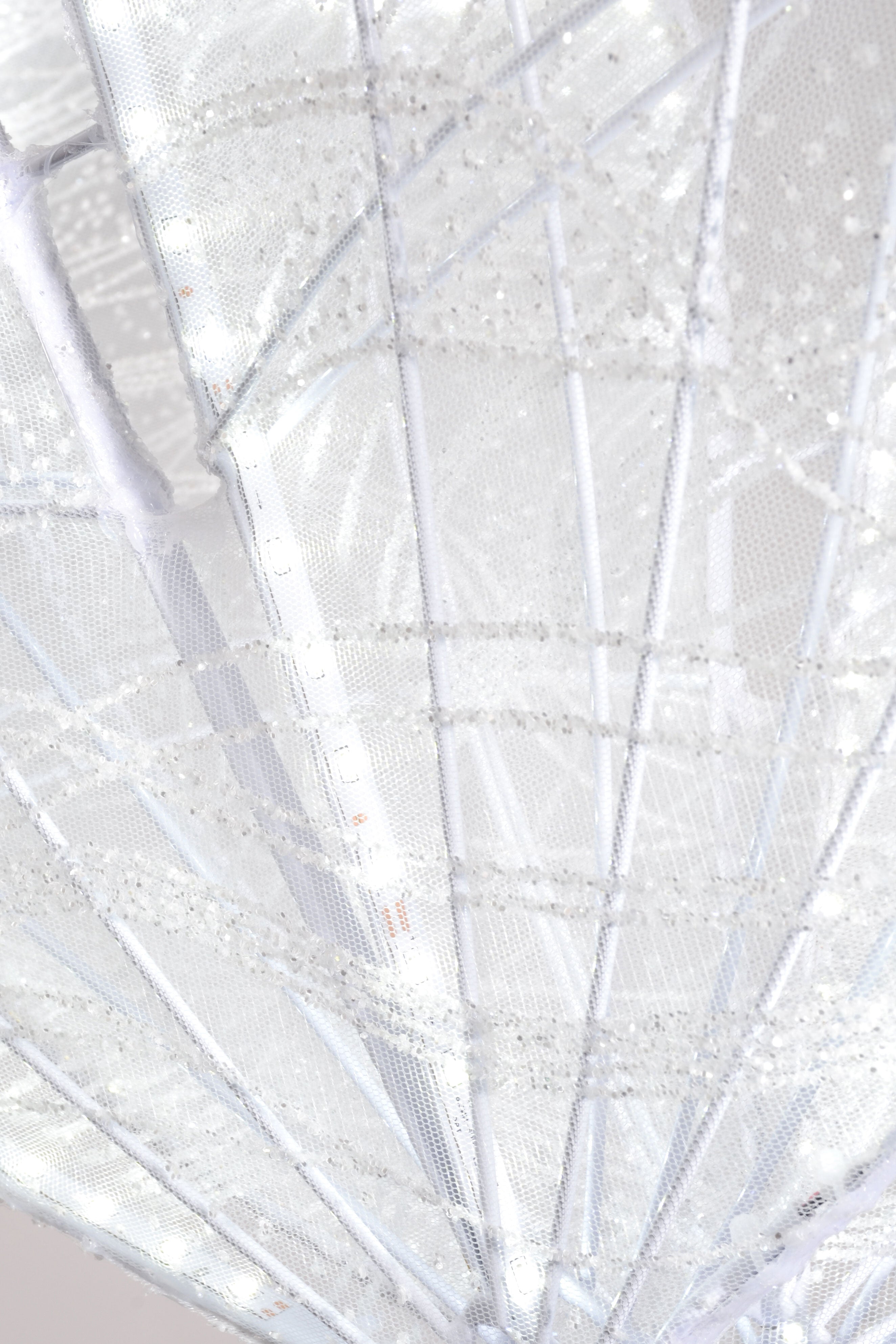 31" Lamp Butterfly Stand White