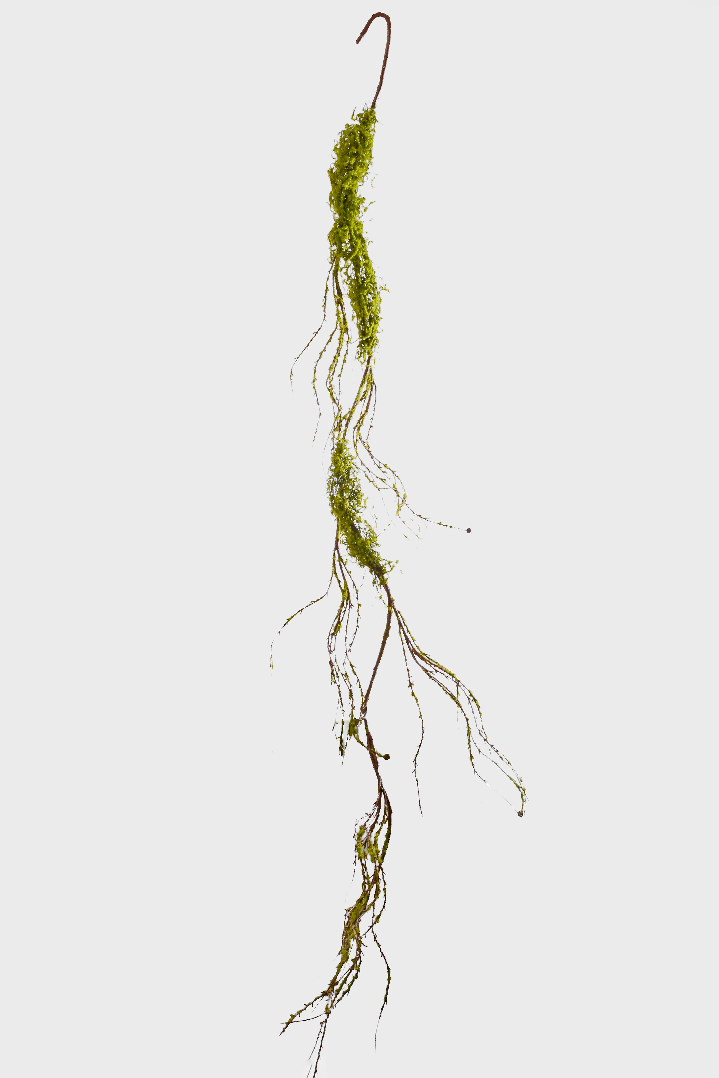 78" Artificial Moss Branch Garland Green