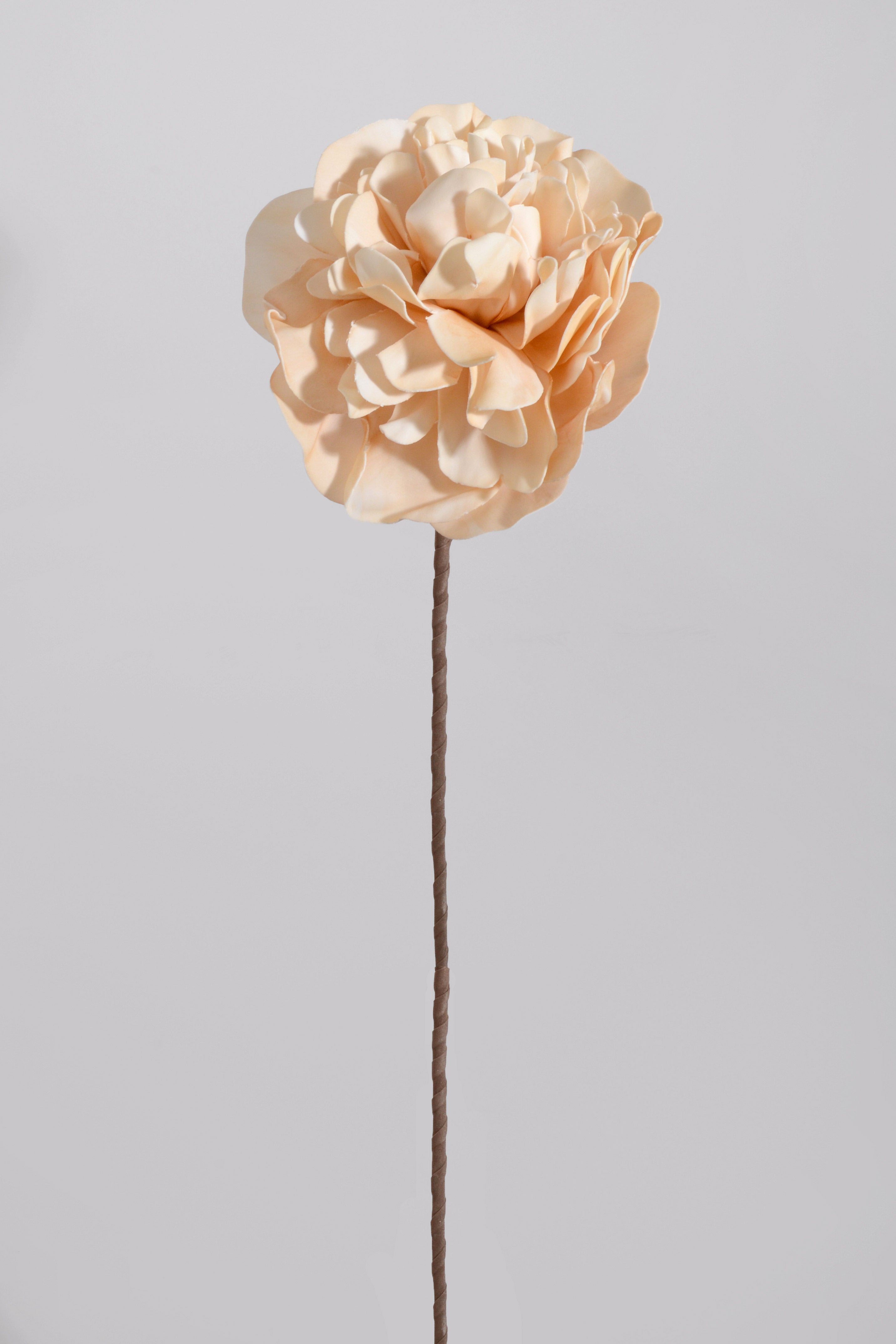 30" Artificial Eva Flower Stem Beige