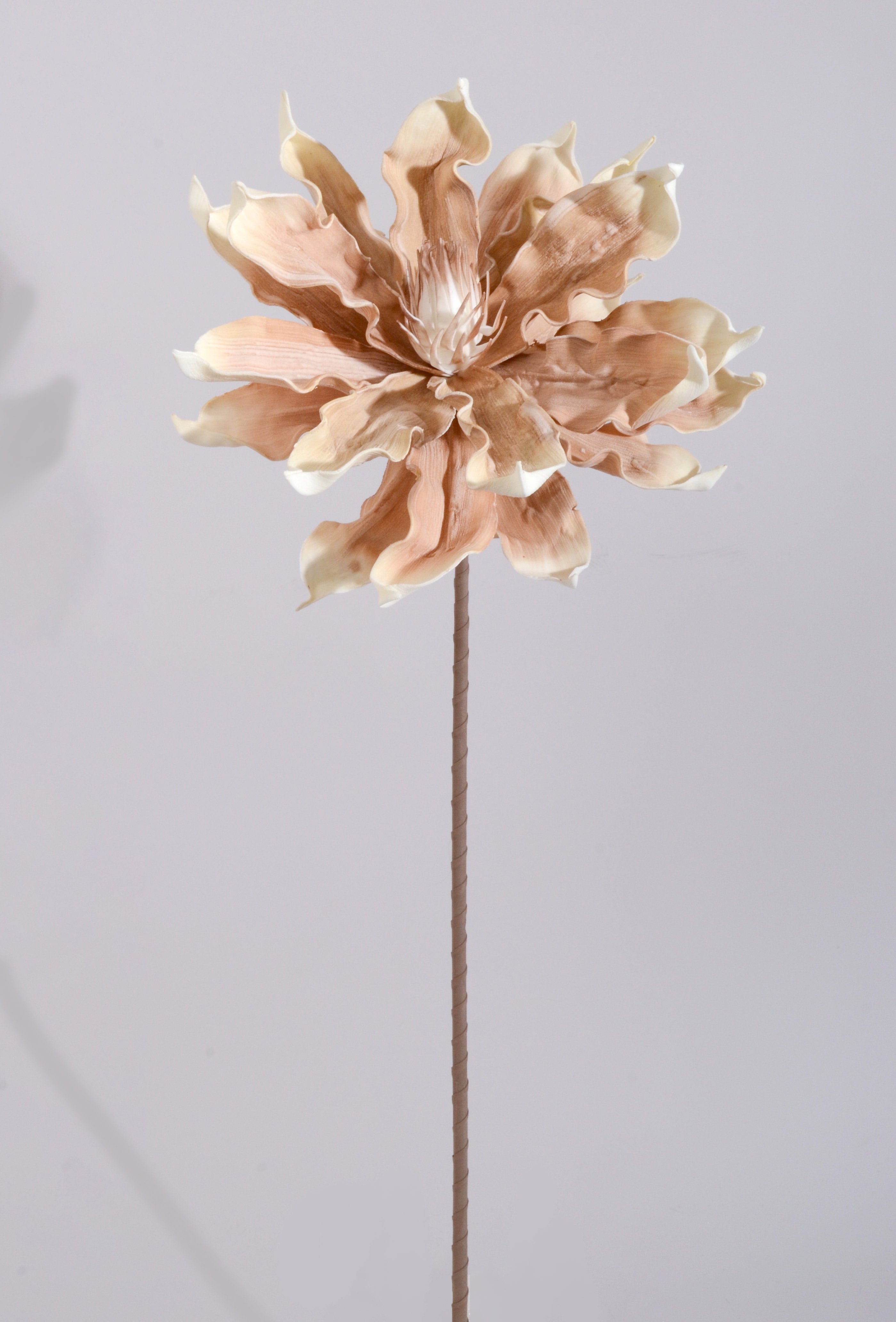 32" Foam Flower Spray Brown