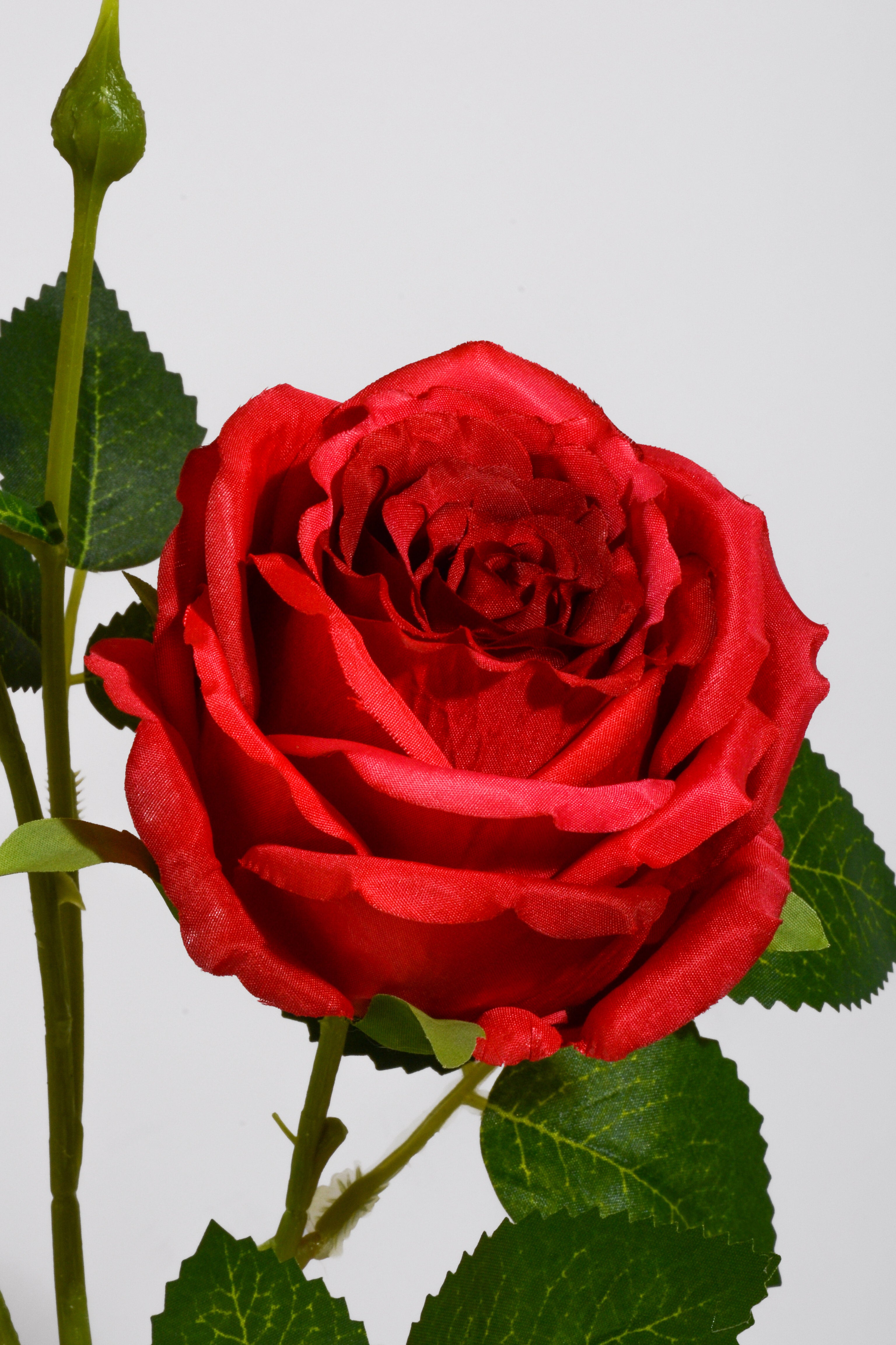 28" Silk Rose Spray Red