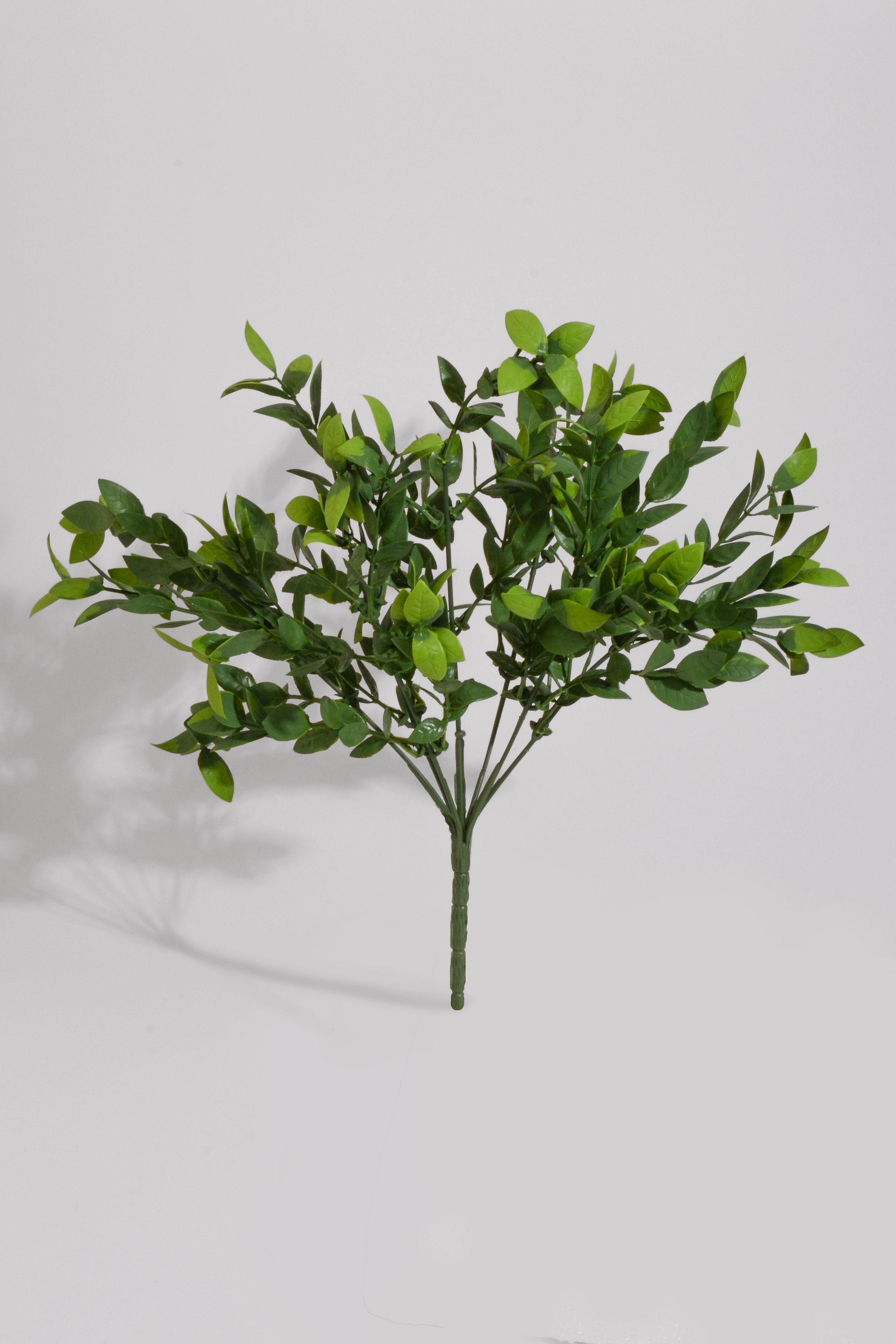 13.5" UV Artificial Ruscus Bush Green Pkg/2