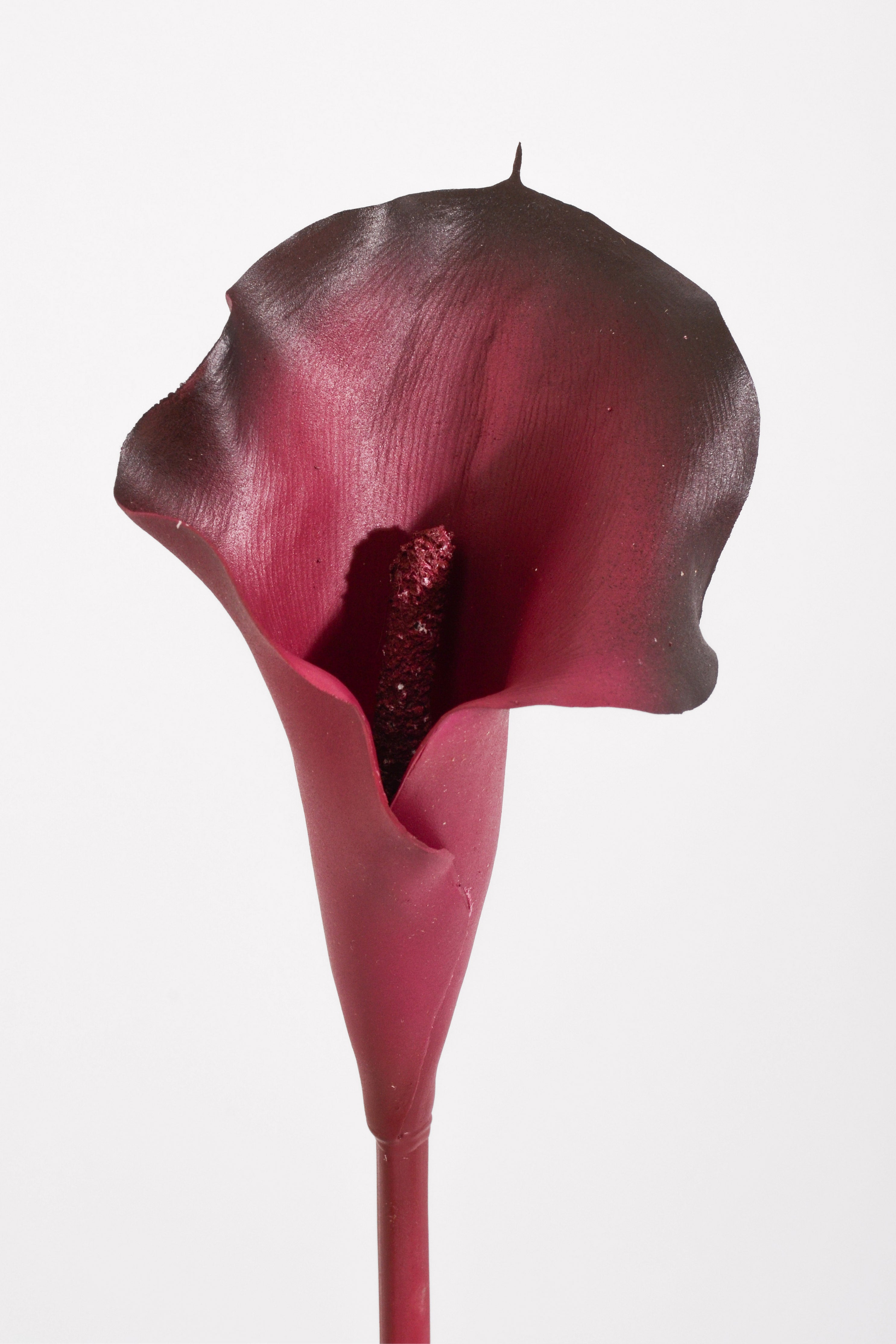 21" Artificial Calla Lily Stem Eggplant