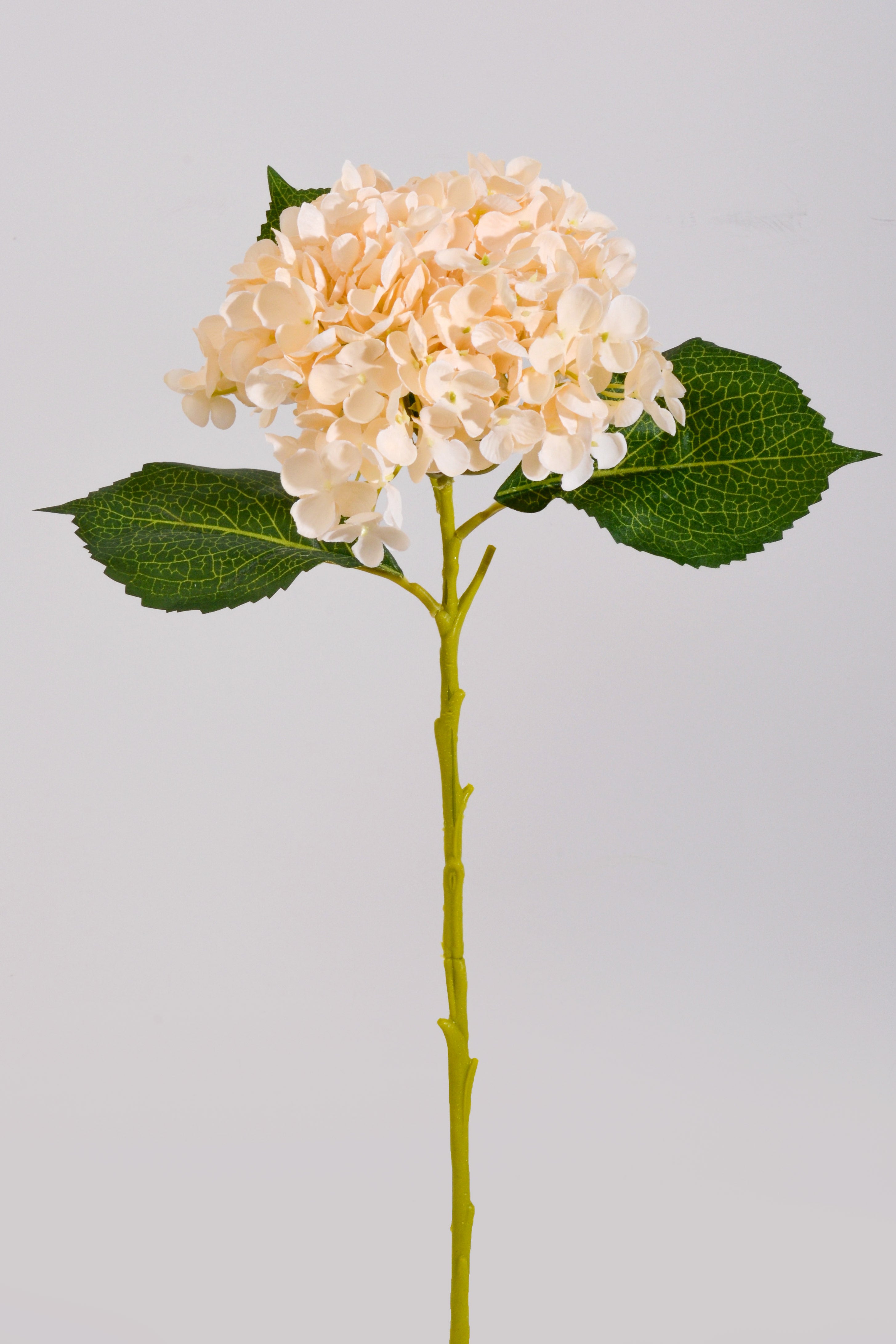 20" Silk Hydrangea Stem Beige