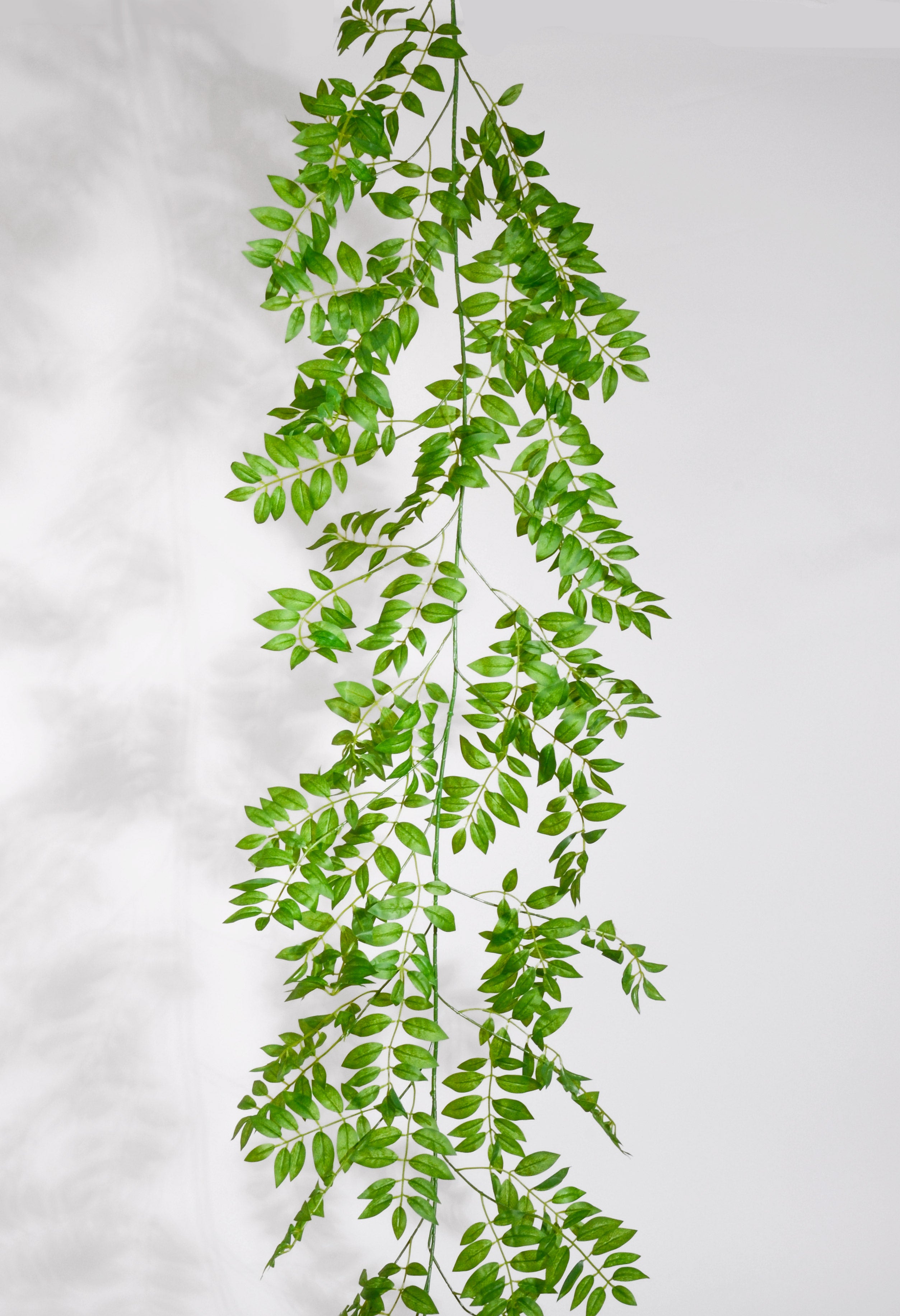 6Ft Artificial Smilax Leaf Garland Green