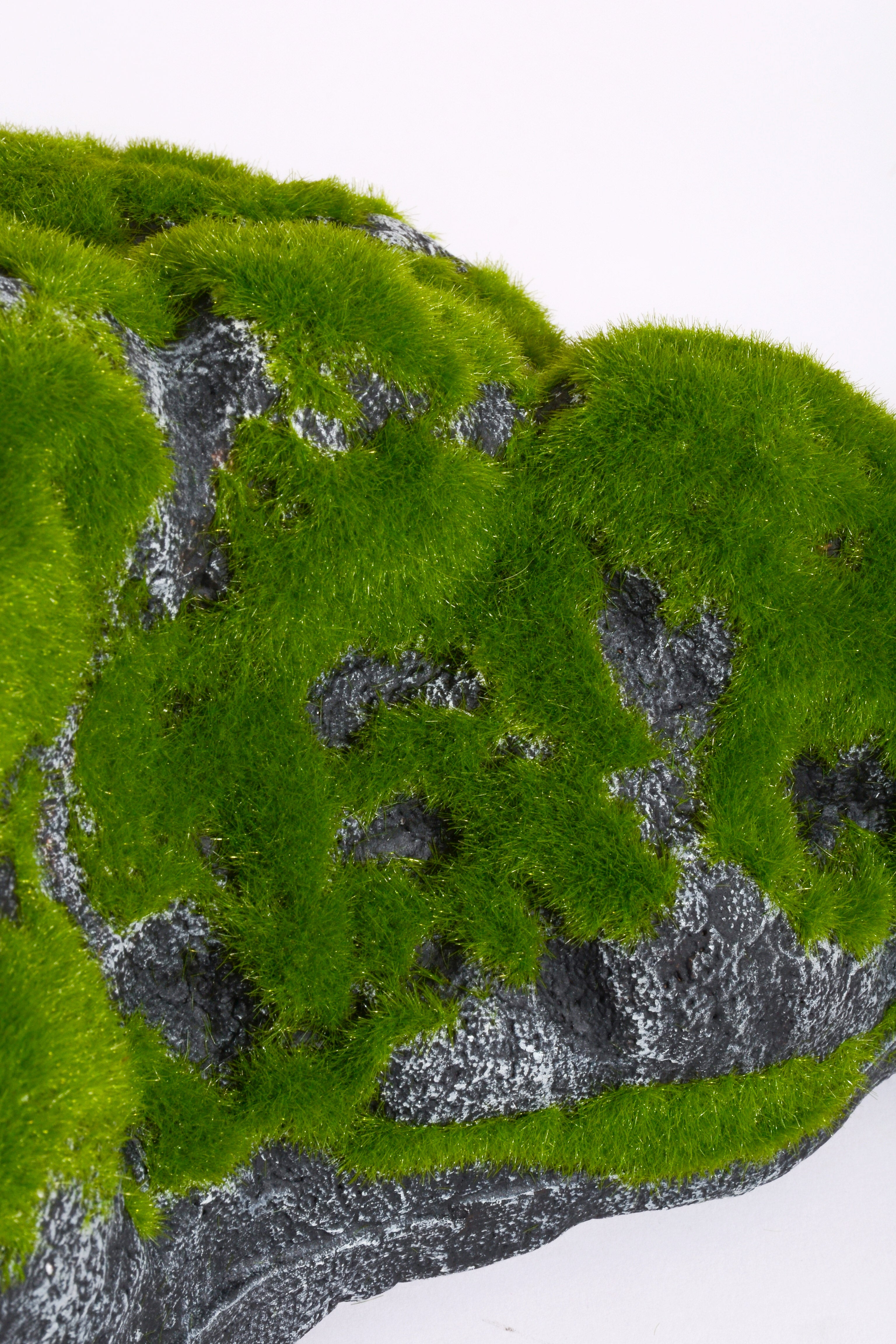 19.5" Rock W/ Moss Green