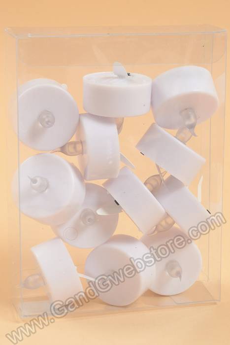 Led Tea-lite White Pkg/12