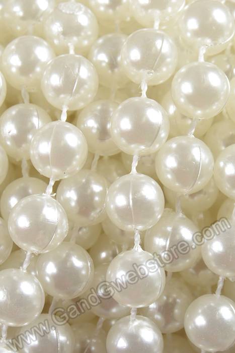 10mm X 15yds Pearl Garland Ivory
