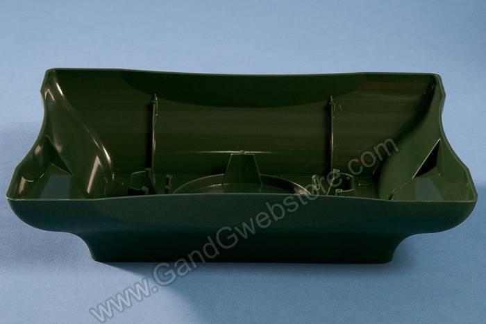 8" X 6.25" X 2" Centerpiece Plastic Tray Green (Pkg/12)