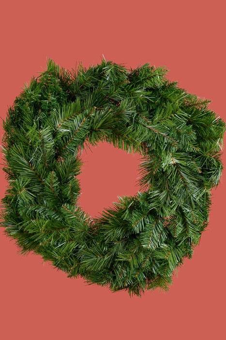 24" Ponderosa Pine Wreath Green