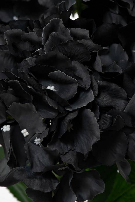 21.5" Silk Hydrangea Bush Black
