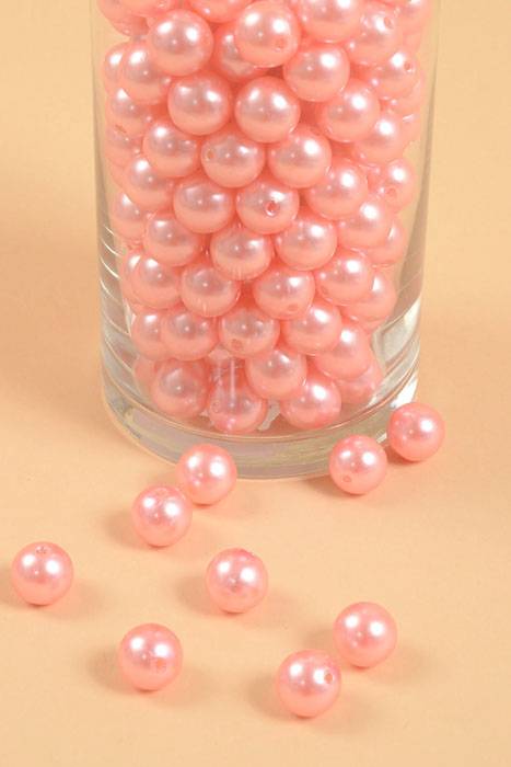 14mm Abs Pearl Beads Peach Pkg(500g)