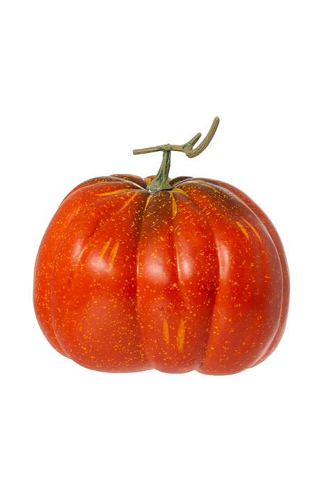 12" X 9.5" Latex Harvest Vine Pumpkin Orange/green