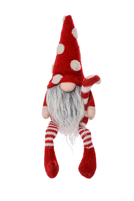 10.5" Candy Gnome Red/White Set/3