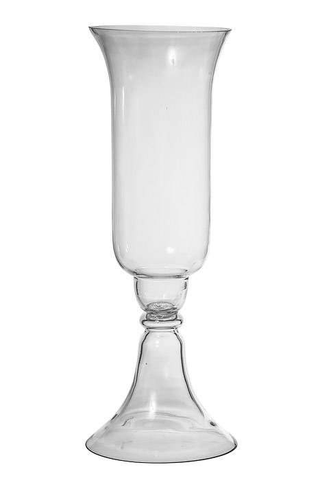 23.75" Reversible Glass Vase Clear