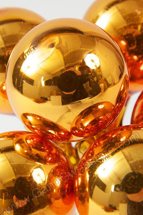 35mm Gloss Glass Ball Ornament Copper Pkg/72