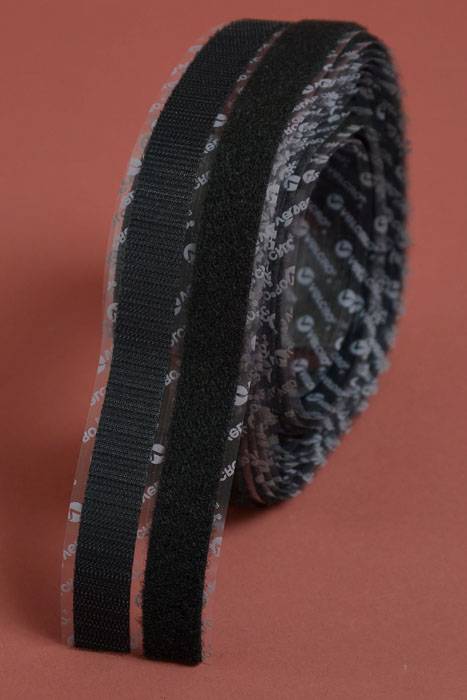 3/4" X 15ft Velcro Sticky Back Black