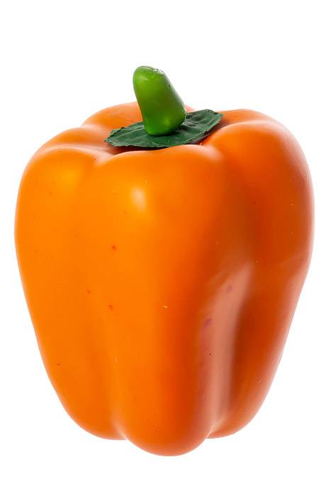 4" Weighted Bell Pepper Orange Pkg/6