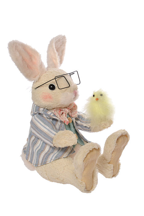 9.1" X 10.2" X 15.7" Rabbit White