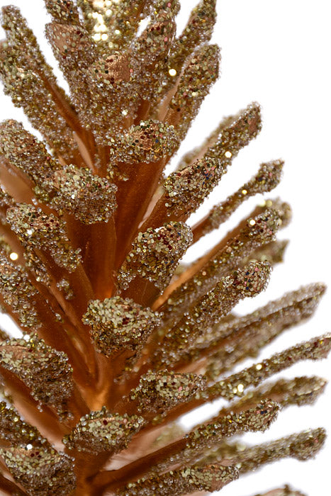 13" Pine Cone Pick Gold